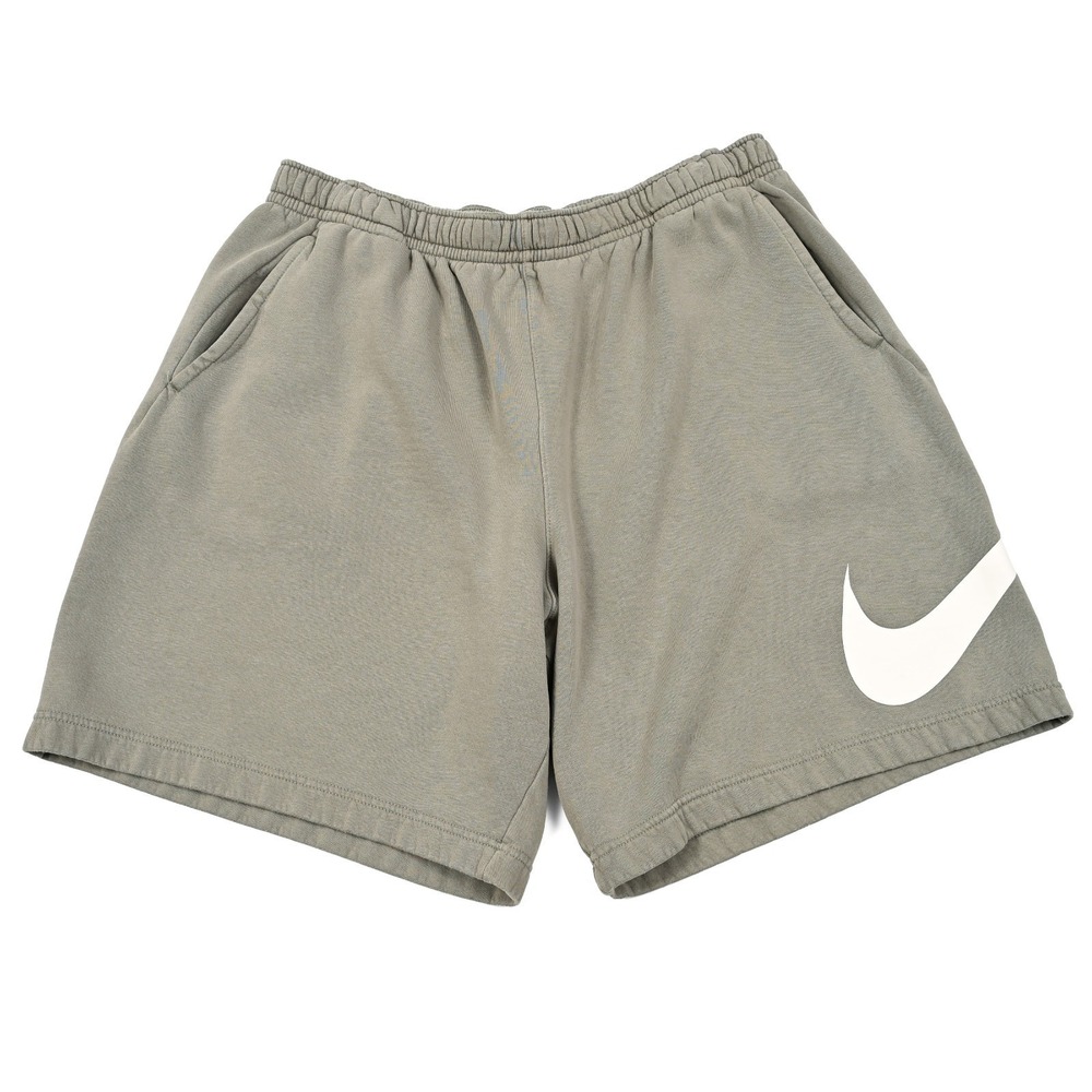 Nike Club Fleece Big Swoosh Logo‎ Men's Shorts 2XL Light Olive Gray BV2721-320